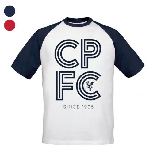 Crystal Palace FC Stripe Baseball T-Shirt